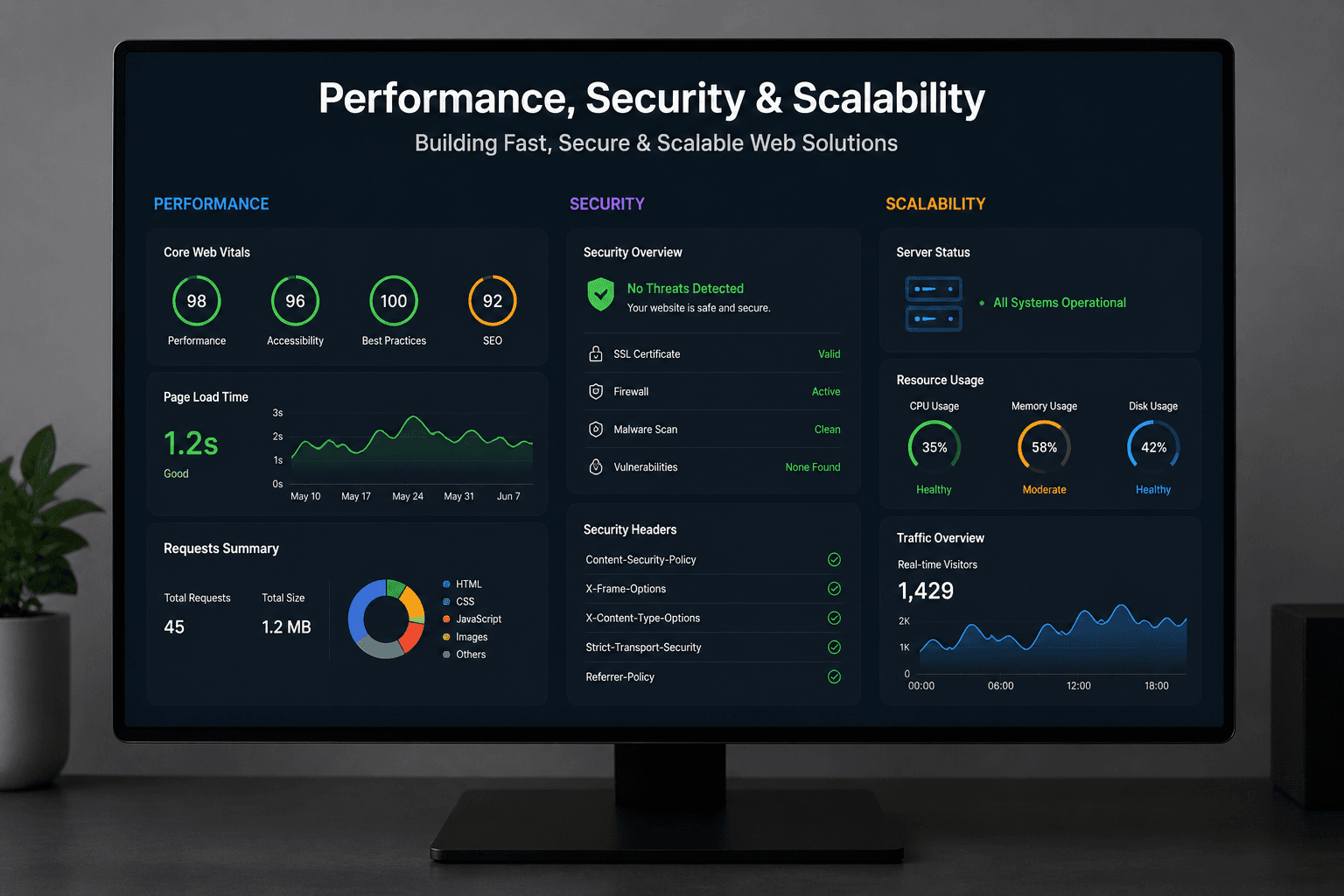 Security, Scalability & Performance